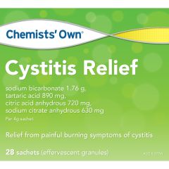 Chemists Own Cystitis Reliefsach 4G X28