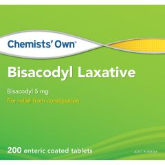 Co Bisacodyl Laxative Tab 200