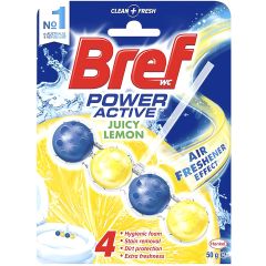 Bref Power Active Juicy Lemon, Rim Block Toilet Cleaner, 50g