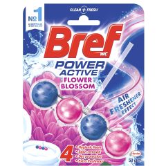 Bref Power Active Flower Blossom, Rim Block Toilet Cleaner, 50g