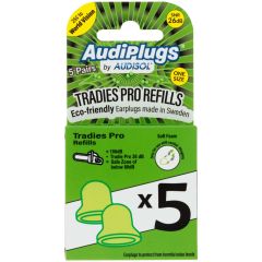 Audiplugs Tradies Pro Refill5 Pairs