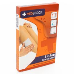 Medstock Non Stick Pad 5 cmx5 cm 5Pack