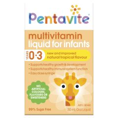 Pentavite Infant Multivitamin Liquid 30Ml Tropical Flavour