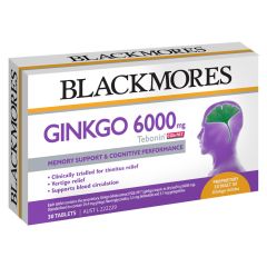 Blackmores Ginkgo 6000Mg 30 Tablets