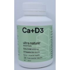 Ultra Nature Essentials Calc+Vit D3 100T