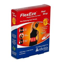 Flexeze Heat Wrap + 2 Heat Patches 1 Pack