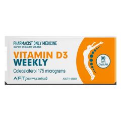 Aft Vitamin D3 Weekly 7000Iu30 Soft Gel Capsules