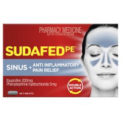 Sudafed Pe Sinus Anti-inflammatory Pain Relief 48 Tablets