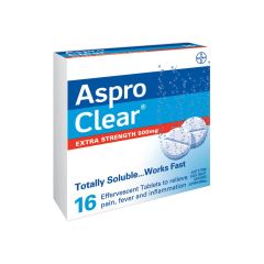 Aspro Clear Extra Strength 16 Tablets (Aspirin)