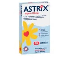 Astrix Aspirin 100mg 28 Capsules