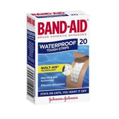 Band-Aid Tough Strips Water Proof Regular 20 Pack
