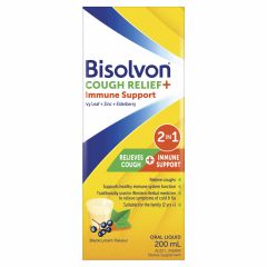 Bisolvon Cough Relief + Immune Support 200ml