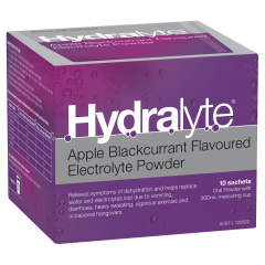 Hydralyte Powder 5g Box10 Apple Blackcurrant