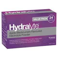 Hydralyte Powder Apple Black Currant 24 Sachets