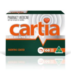 Cartia Low Dose Aspirin 168 Tablets