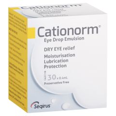 Cationorm Dry Eye Relief Single Dose 30 X 0.4mL