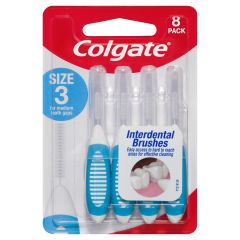 Colgate Interdental Size3 Tooth Brush 8Pk