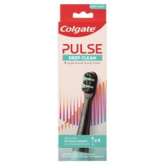 Colgate Pulse Deep Clean Electric Toothbrush Replacement Brush Head Refills 4 Pack