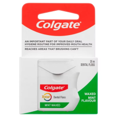 Colgate Total Mint Waxed Dental Floss 25 Metres