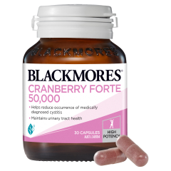 Blackmores Cranberry Forte 50,000 30 Capsules