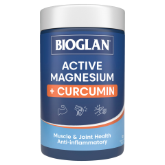 Bioglan Active Magnesium + Curcumin 120 Tablets