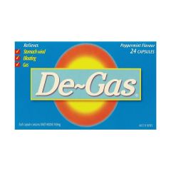 DE Gas Cap 100mg 24 Capsules