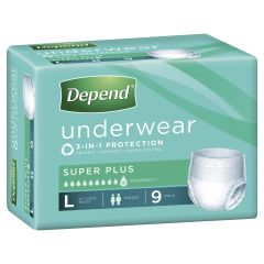 Depend Adult Underwear Large 9Pk Z4