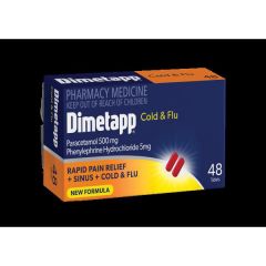 Dimetapp Cold & Flu 48 Tablets (Paracetamol, Phenylephrine)