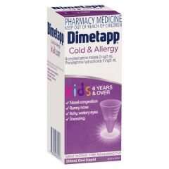 Dimetapp Cold & Allergy Kids 6Yrs & Over 200mL