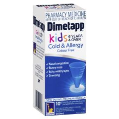 Dimetapp Cold & Allergy Kids 6Yrs & Over Colour Free