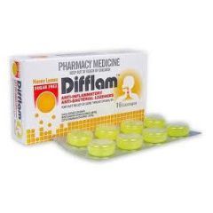 Difflam Lozenge Honey & Lemon Sugar Free 16 Pack