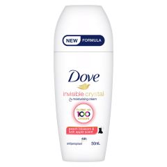 Dove Antiperspirant Roll On Invis Crystal Pch Apl 50mL