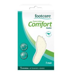 Footcare Foam Latex Comfort Insoles 1 Pair