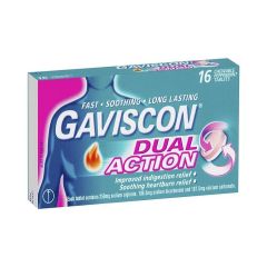 Gaviscon Dual Action Tablet 16 Tablets