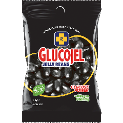 Gold Cross Glucojel Jelly Beans Black 150g