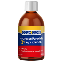 Gold Cross Hydrogen Peroxide 3% 400ml