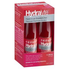 Hydralyte Liquid 4x250ml Strawberry Kiwi 