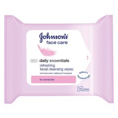 Johnson'S Daily Essentials Refreshing Facial Cleansing Wipes 25 Wipes