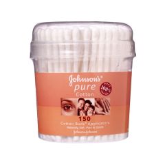 Johnson'S Pure Cotton Buds Applicators With Paper Sticks 150 Pack