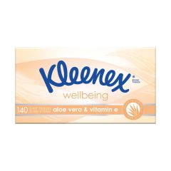 Kleenex Aloe Vera & Vitamin E 3 Ply Facial Tissues 140 Pack