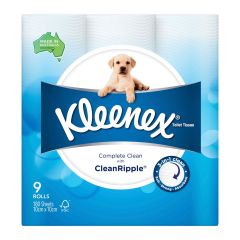 Kleenex Complete Clean Toilet Paper 9 Pack