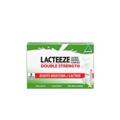 Lacteeze Double Strength 8 Chewable Caplets