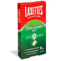 Laxettes Tablets & Senna 12mg 50 Pack
