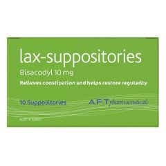 Lax Suppositories 10mg 10'S