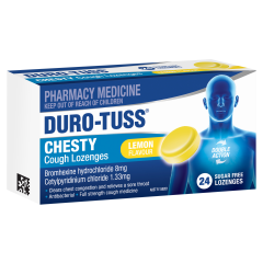 Duro-tuss Lozenge Lemon Chesty Cough 24 Pack