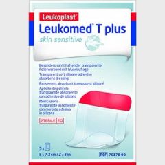 Leukomed T Plus Skin Sens 5 cmx7.2 cm Box5