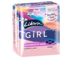 Libra Girl Pads Goodnights With Wings 10 Pack