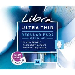 Libra Ultra Thins Regular Pads With Wings 14 Pack