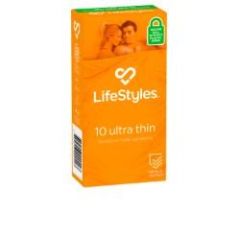 Lifestyles Ultra Thin Condoms Sensitive 10 Pack