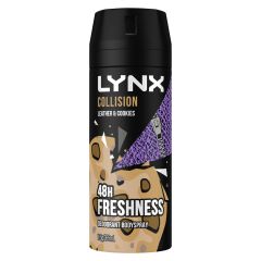 Lynx Deodorant Aerosol Collision Leather + Cookies 165mL